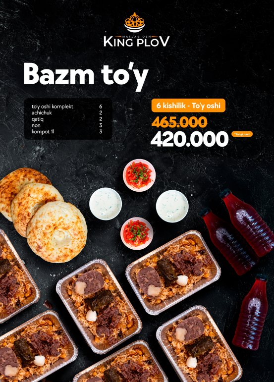 olti kishilik set 'Bazm'